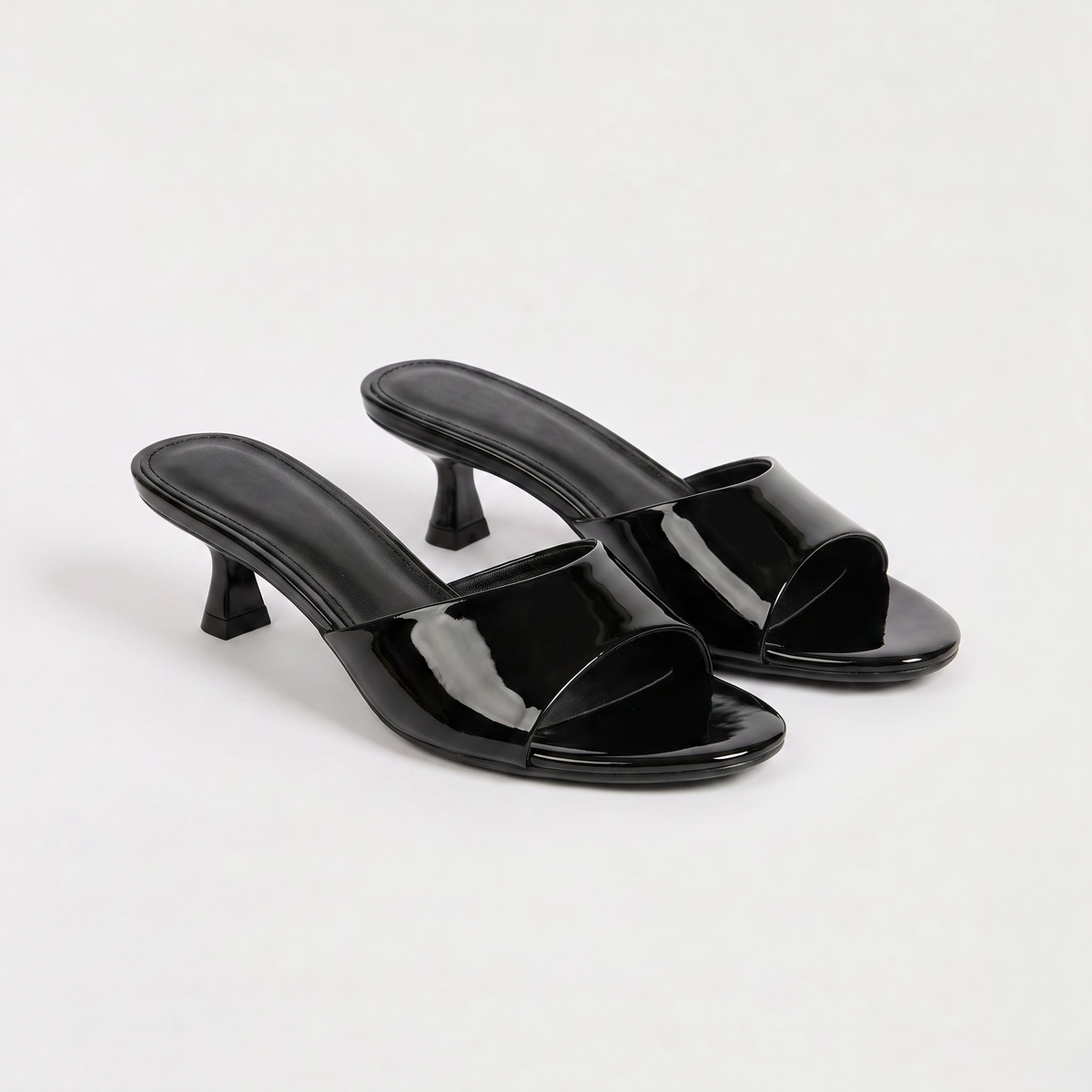 Virelle | Mules Femme à Petit Talon et Bout Carré