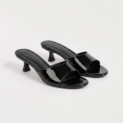Virelle | Mules Femme à Petit Talon et Bout Carré