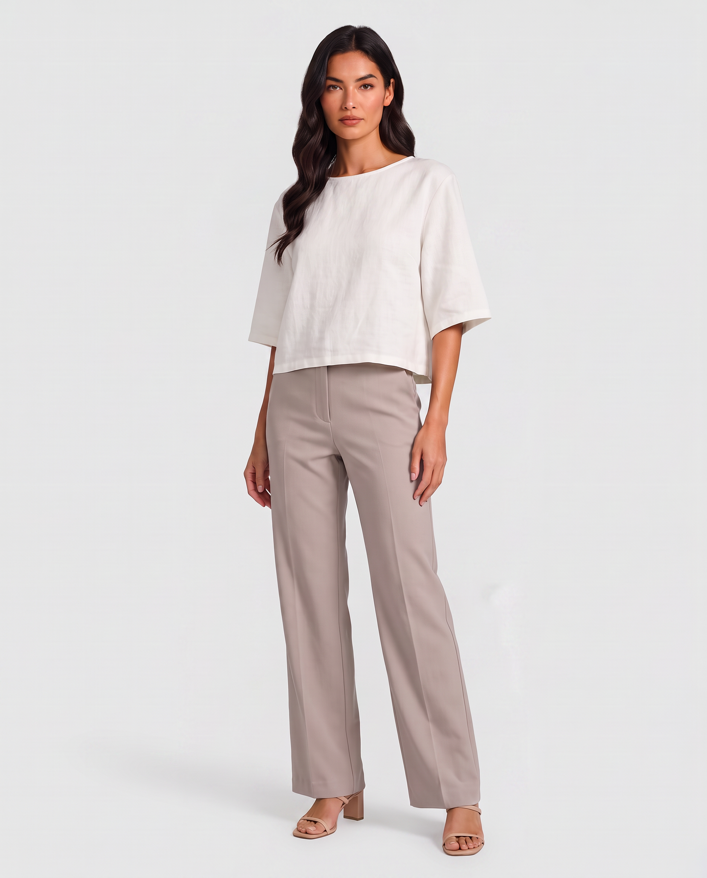 Virelle | Top Femme En Mélange De Lin Avec Boutons Dans Le Dos