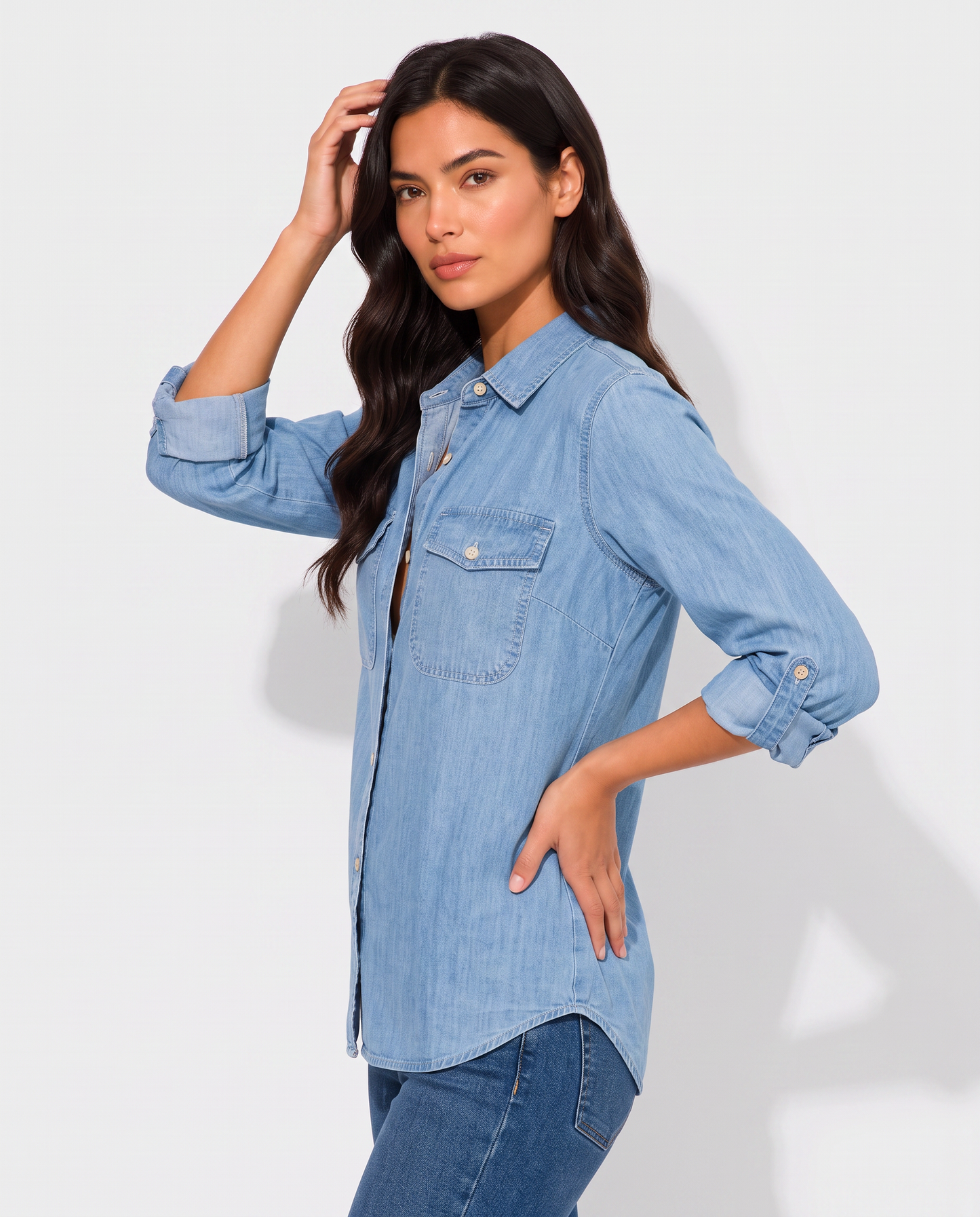 Virelle | Chemise En Jean À Coupe Décontractée