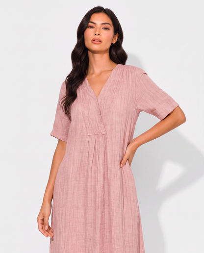 Virelle | Robe Midi Fluide Femme Avec Poches