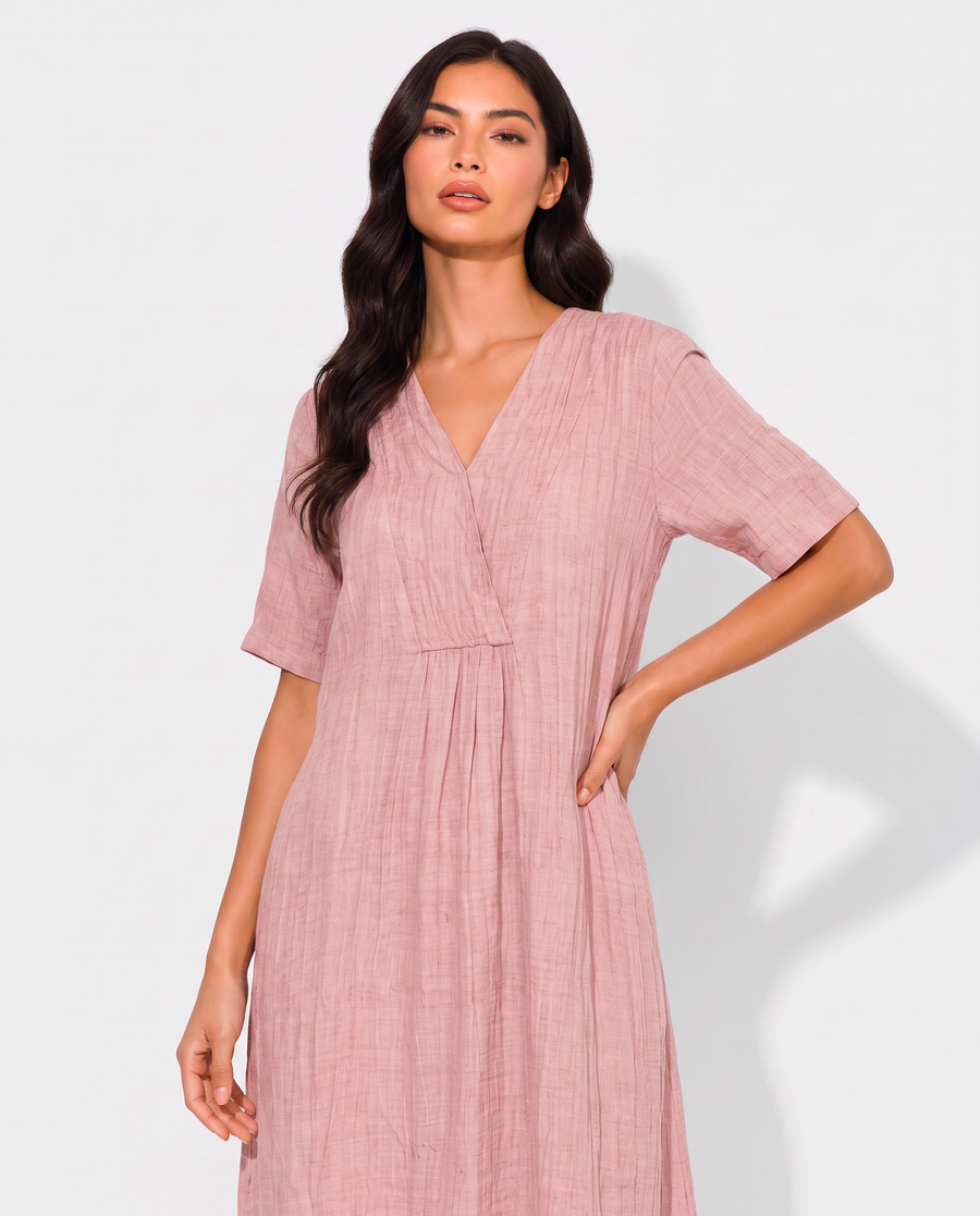 Virelle | Robe Midi Fluide Femme Avec Poches
