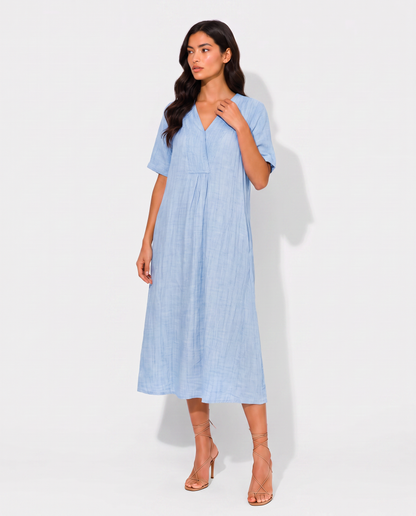 Virelle | Robe Midi Fluide Femme Avec Poches