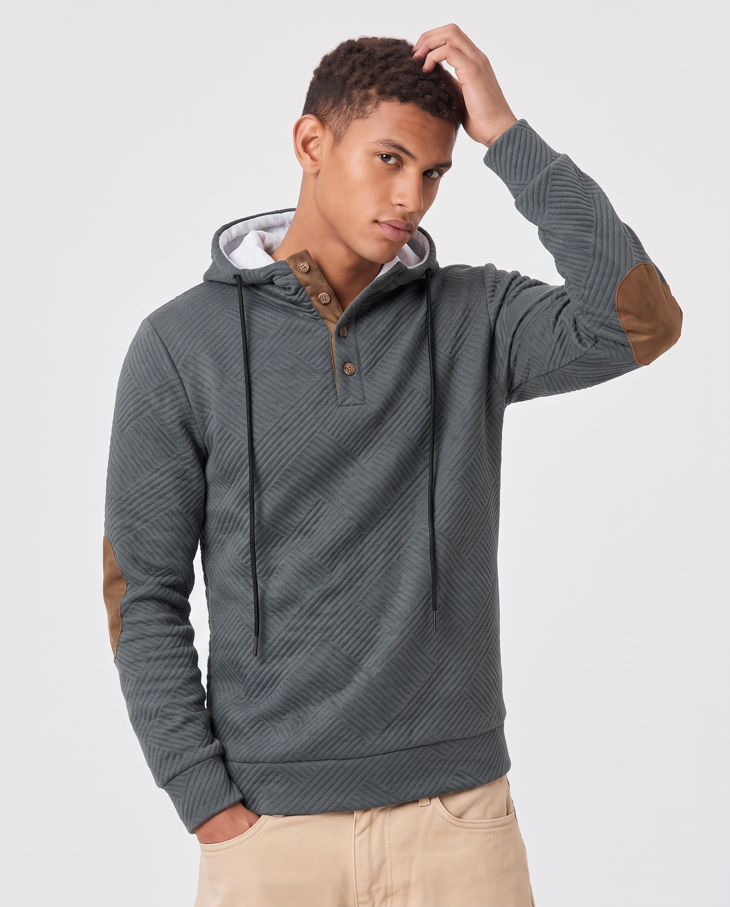 Virelle | Pull À Capuche Homme Boutonné