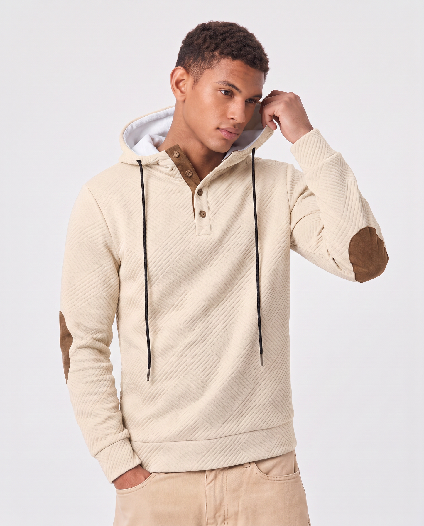 Virelle | Pull À Capuche Homme Boutonné