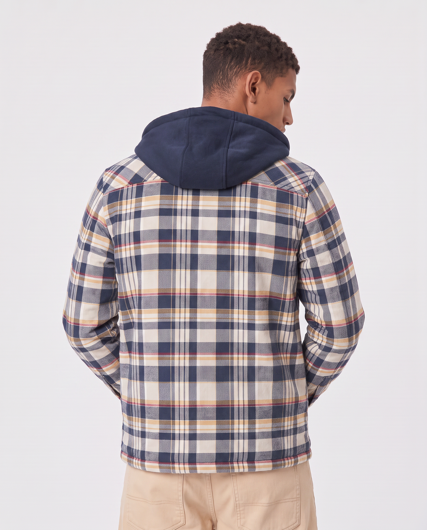 Virelle | Veste À Carreaux Homme À Capuche
