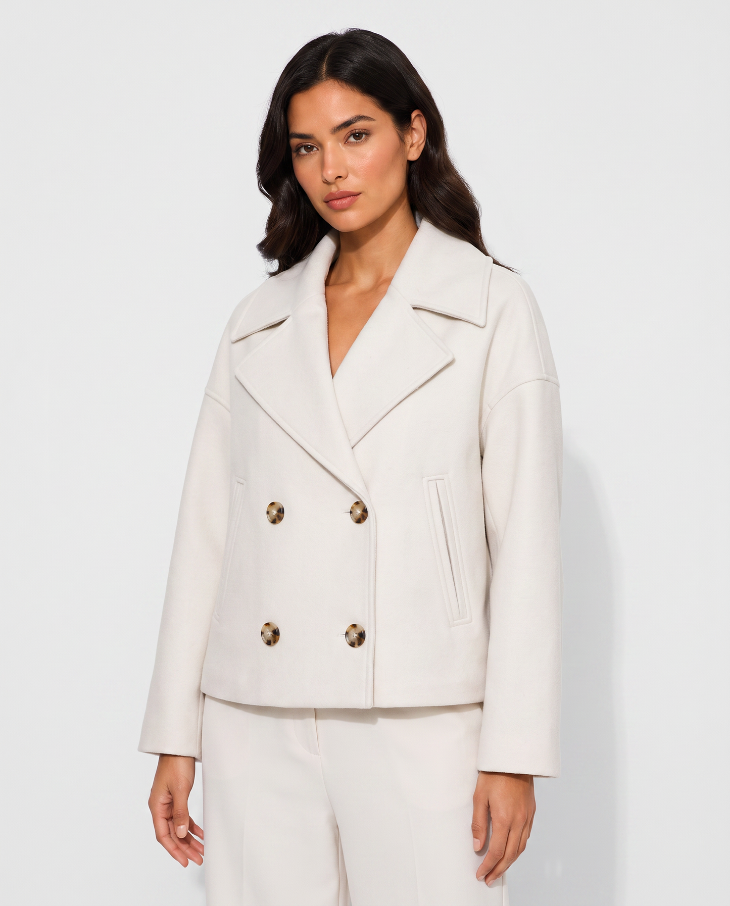 Virelle | Manteau Court Croisé Femme
