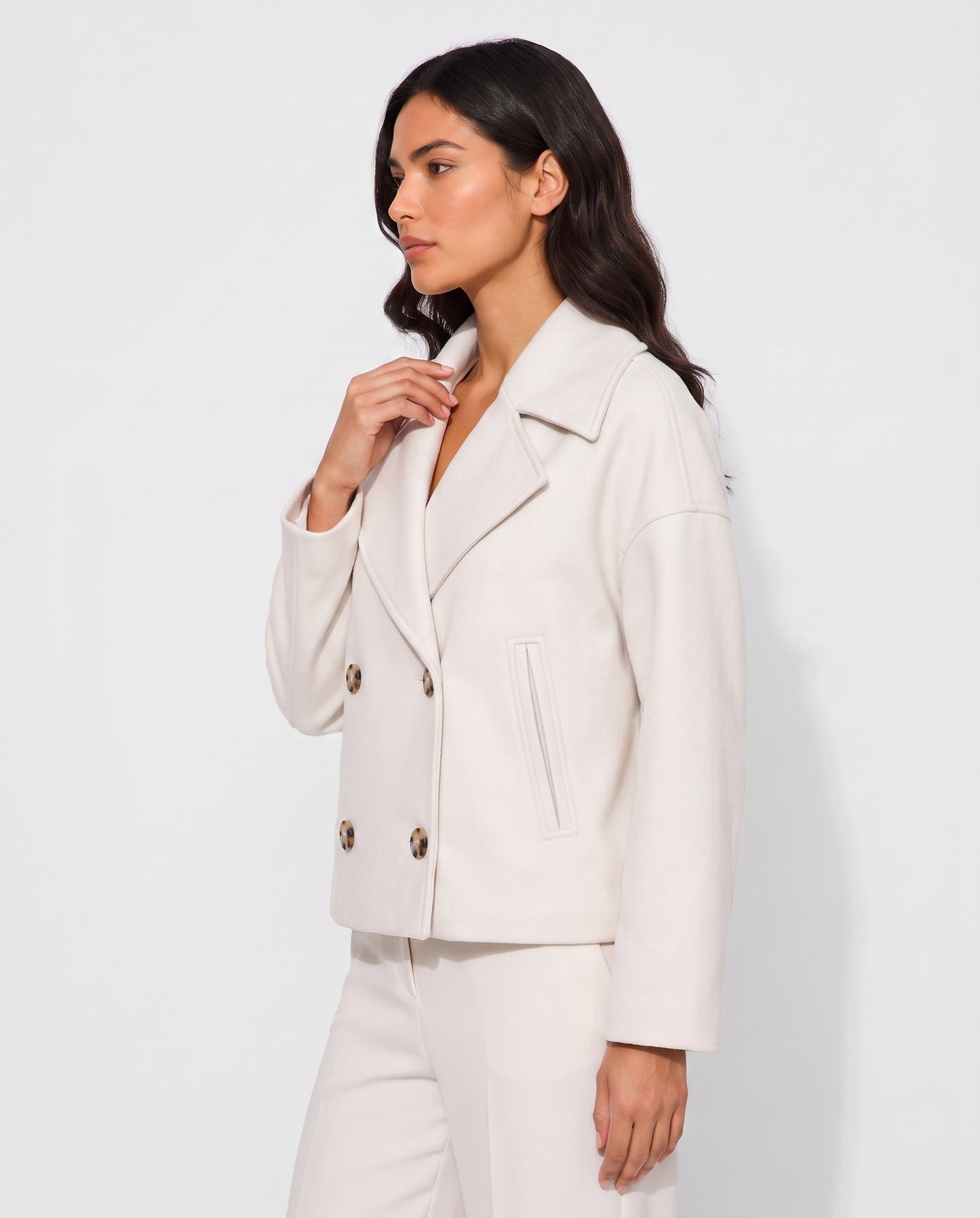 Virelle | Manteau Court Croisé Femme