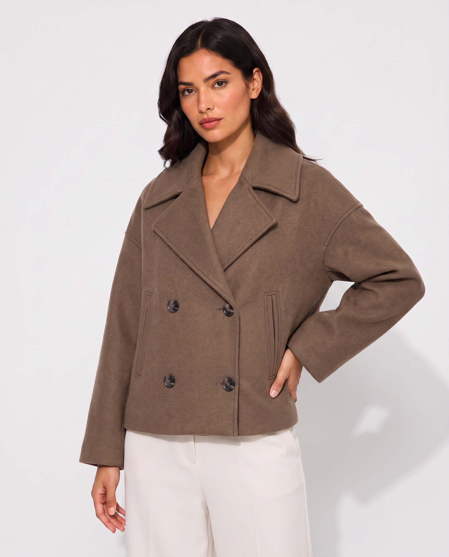 Virelle | Manteau Court Croisé Femme