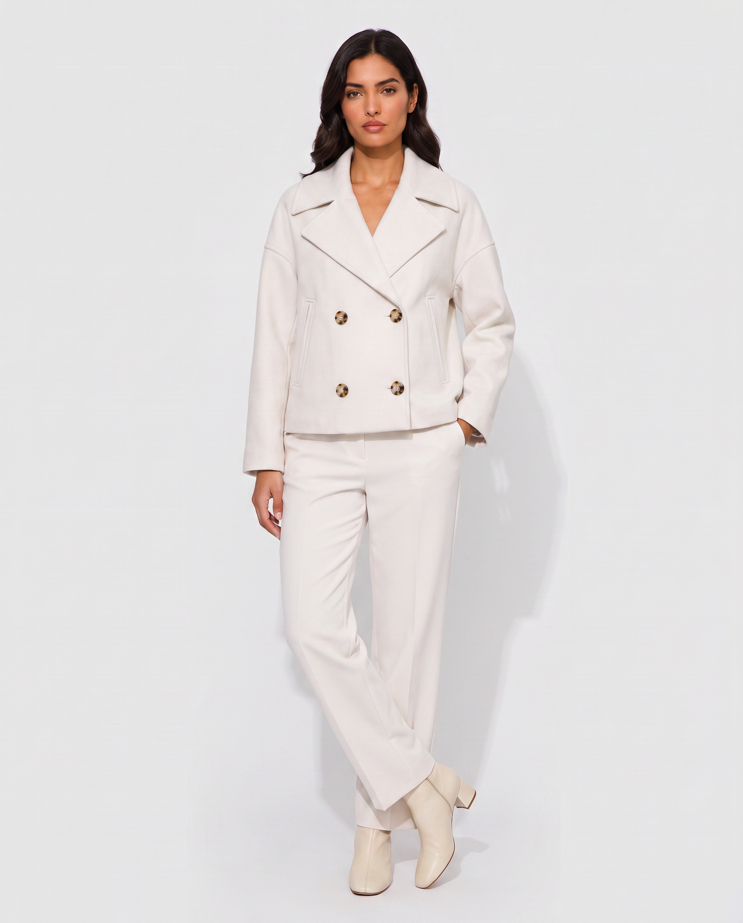Virelle | Manteau Court Croisé Femme