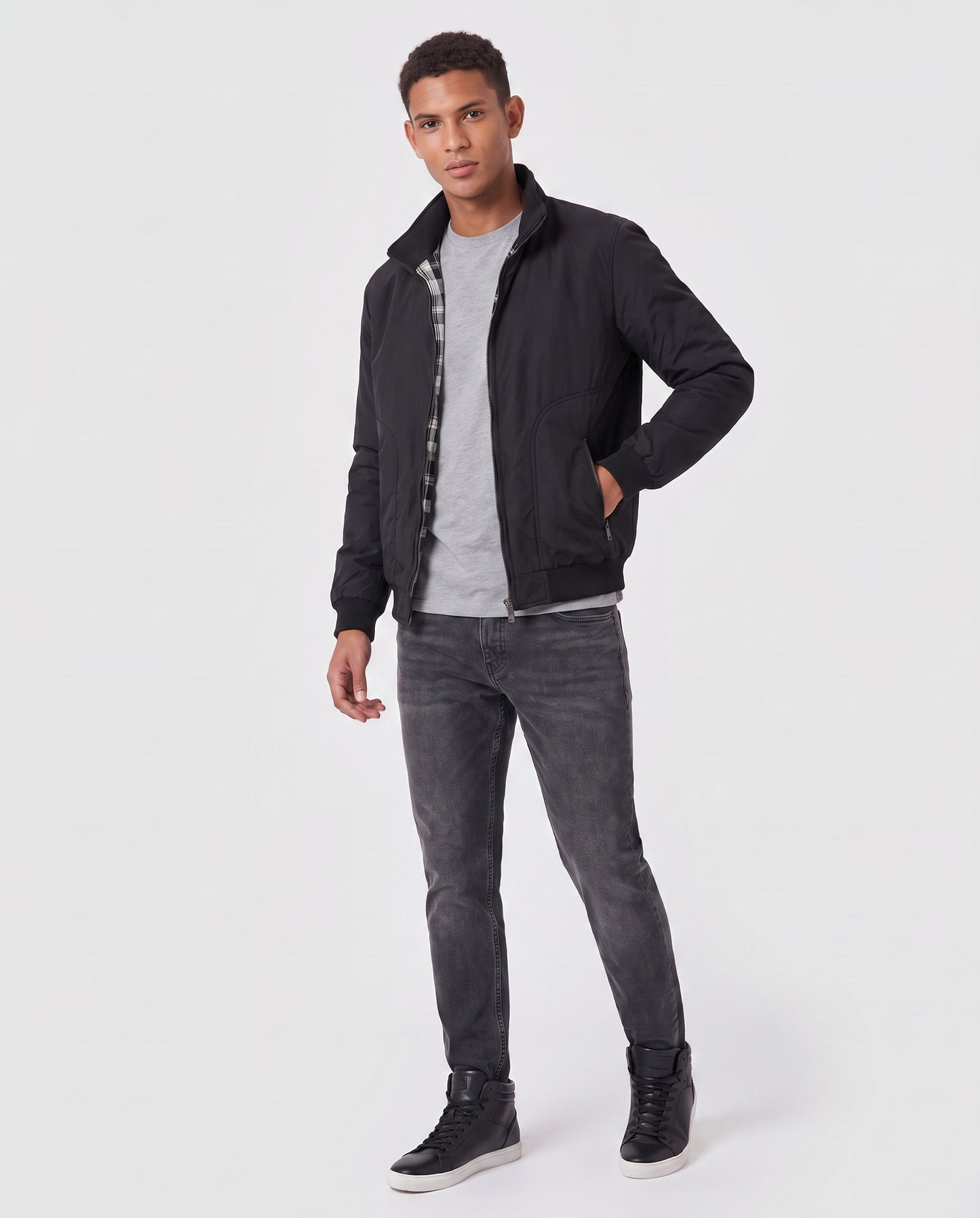 Virelle | Veste Bomber Homme - Noir