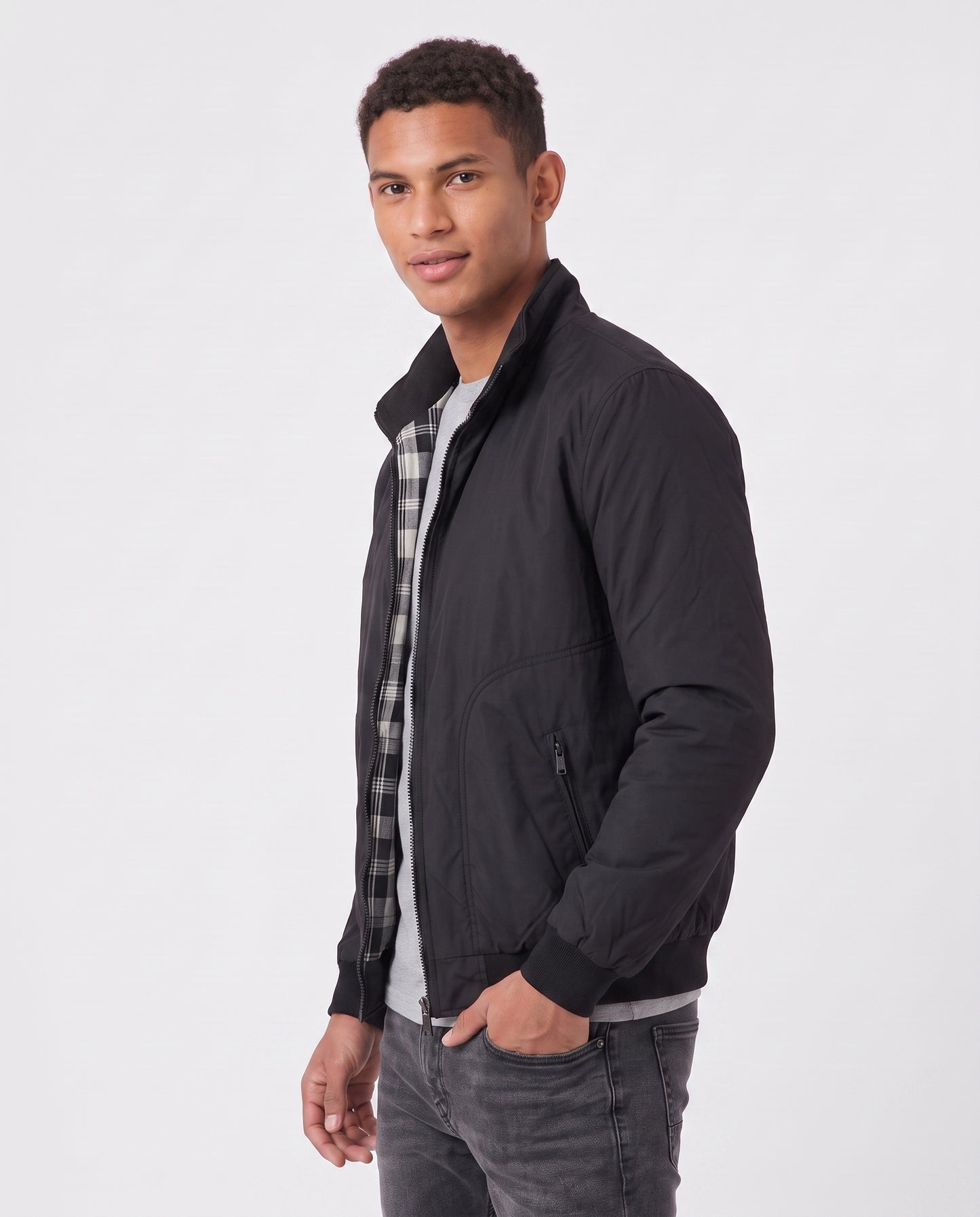 Virelle | Veste Bomber Homme - Noir