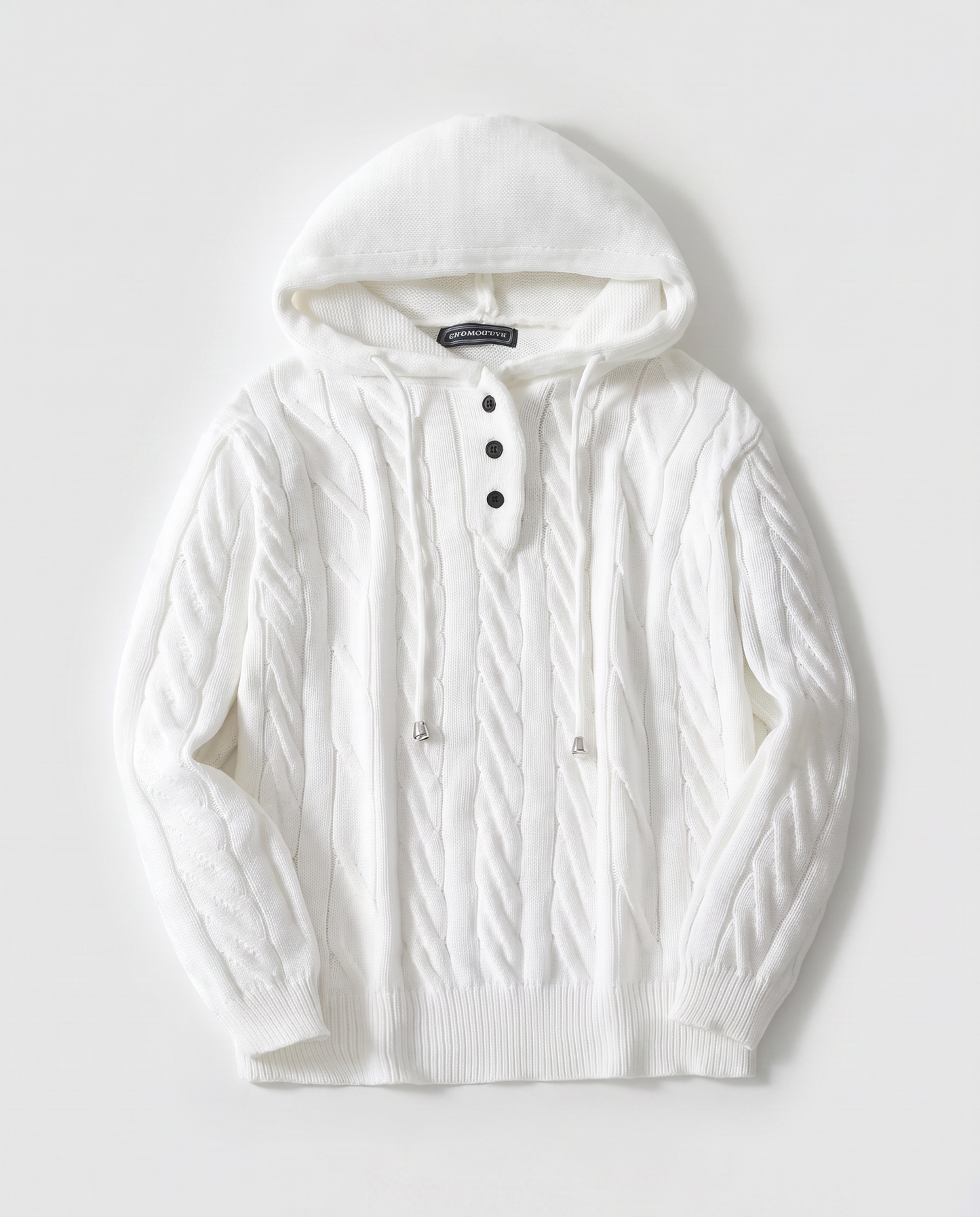 Virelle | Pull Homme À Capuche Torsadé
