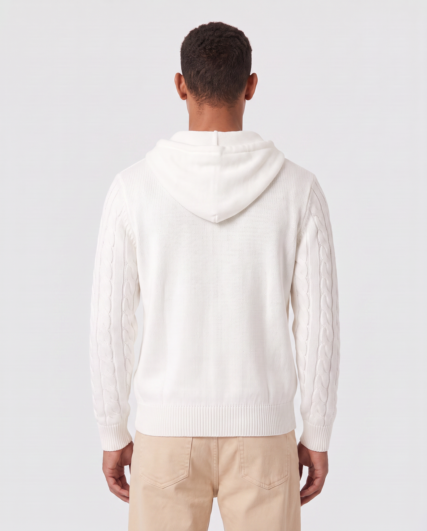 Virelle | Pull Homme À Capuche Torsadé