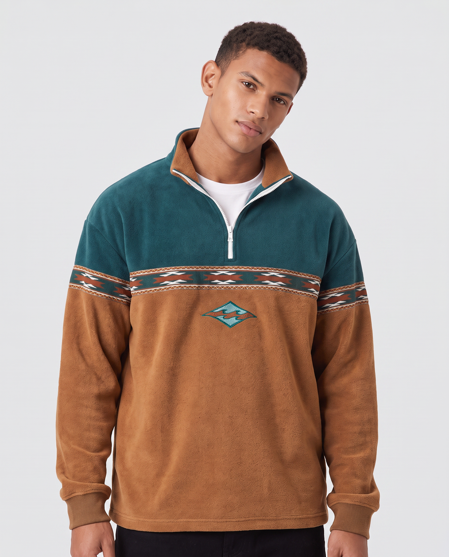 Virelle | Pull Demi-Zip Homme