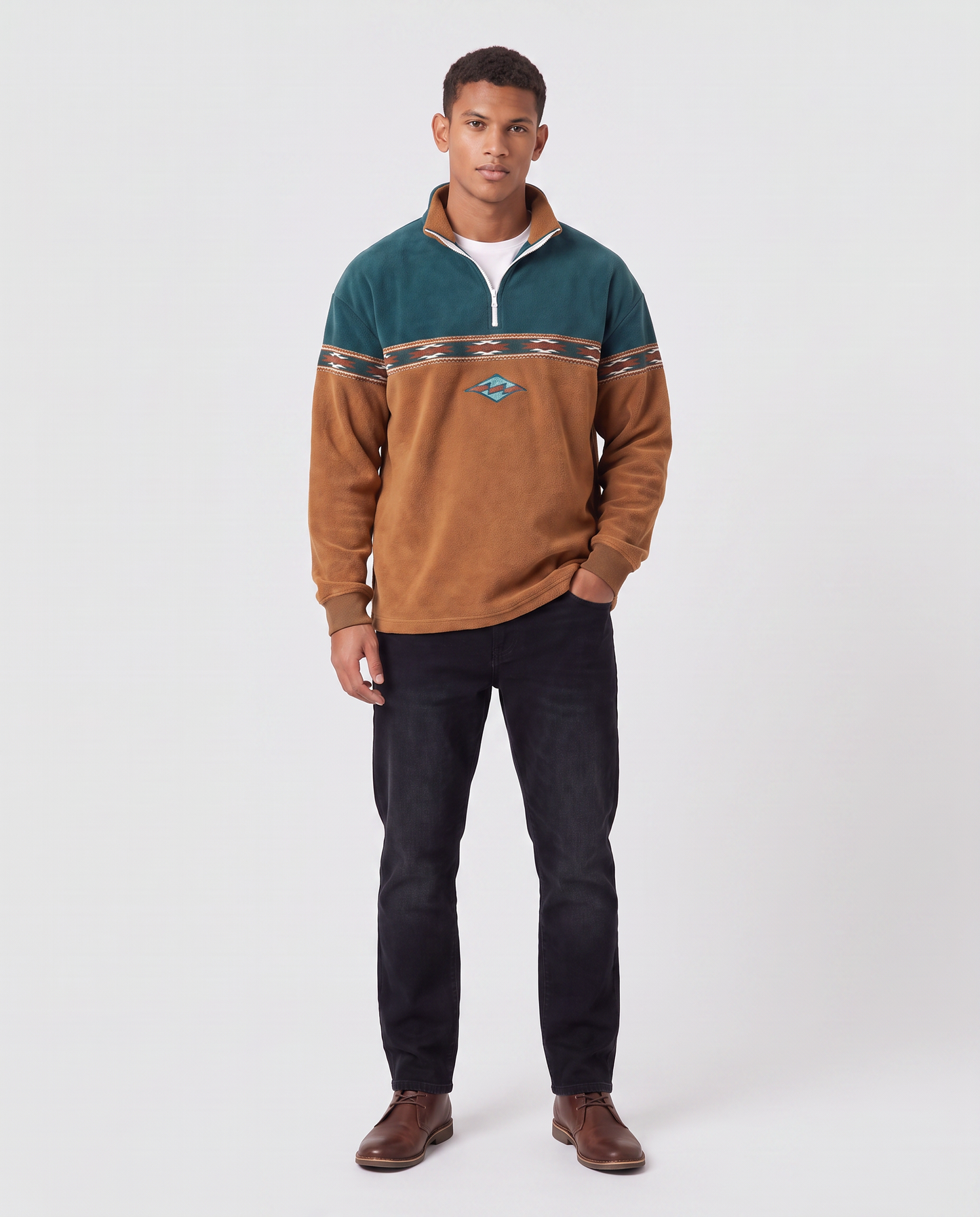 Virelle | Pull Demi-Zip Homme