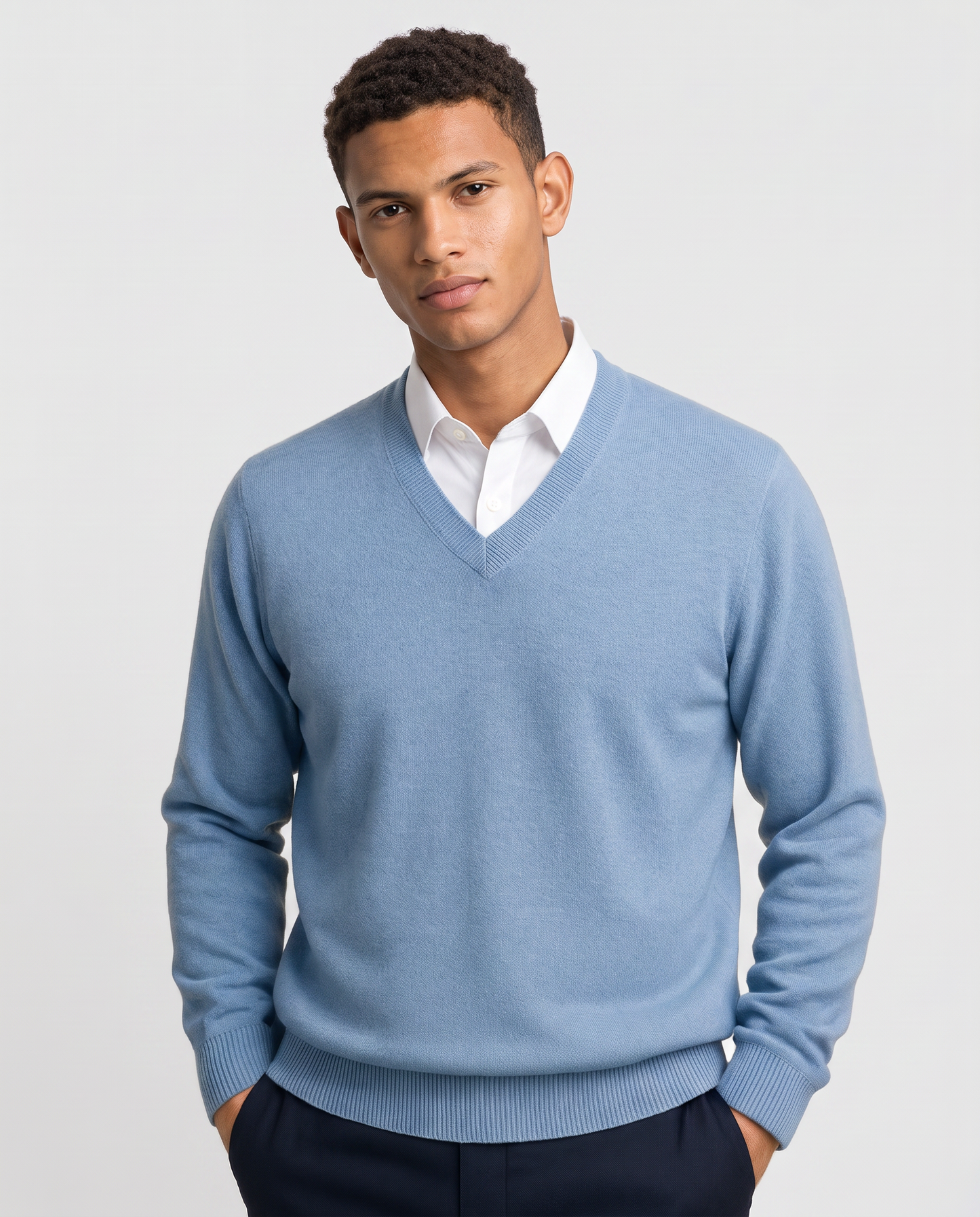 Virelle | Pull Col V Homme En Maille
