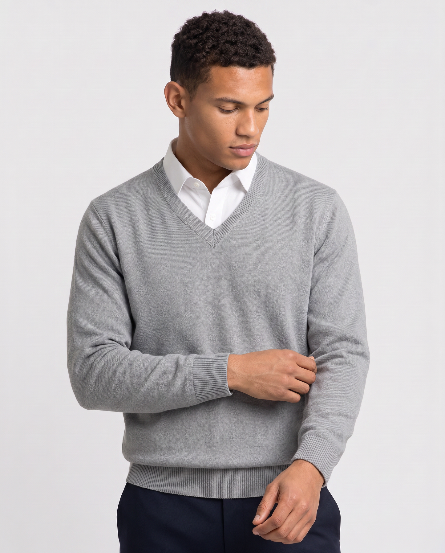 Virelle | Pull Col V Homme En Maille