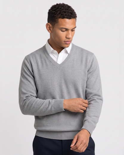 Virelle | Pull Col V Homme En Maille