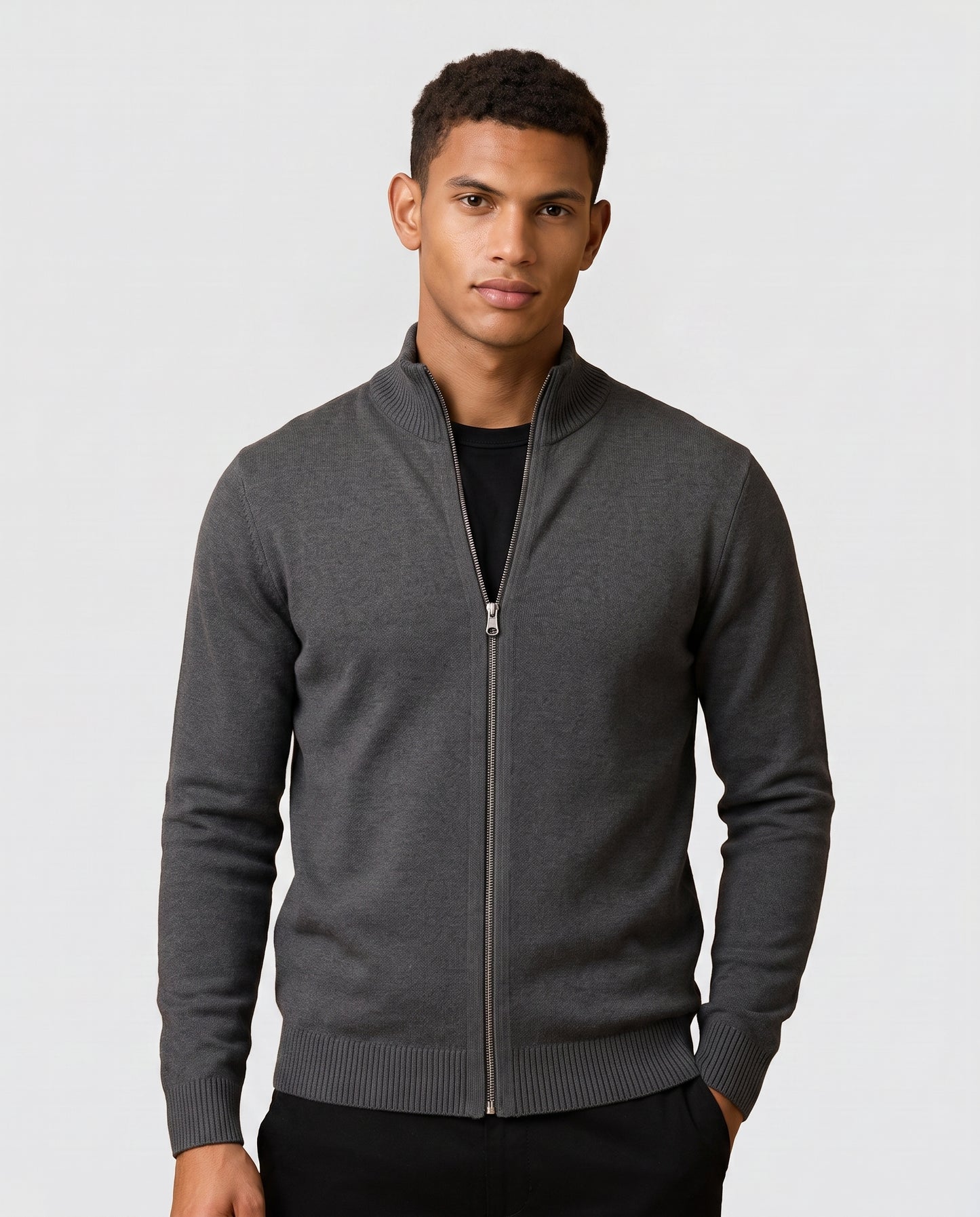 Virelle | Gilet Zippé Homme En Maille
