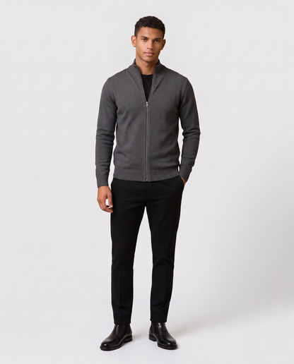 Virelle | Gilet Zippé Homme En Maille