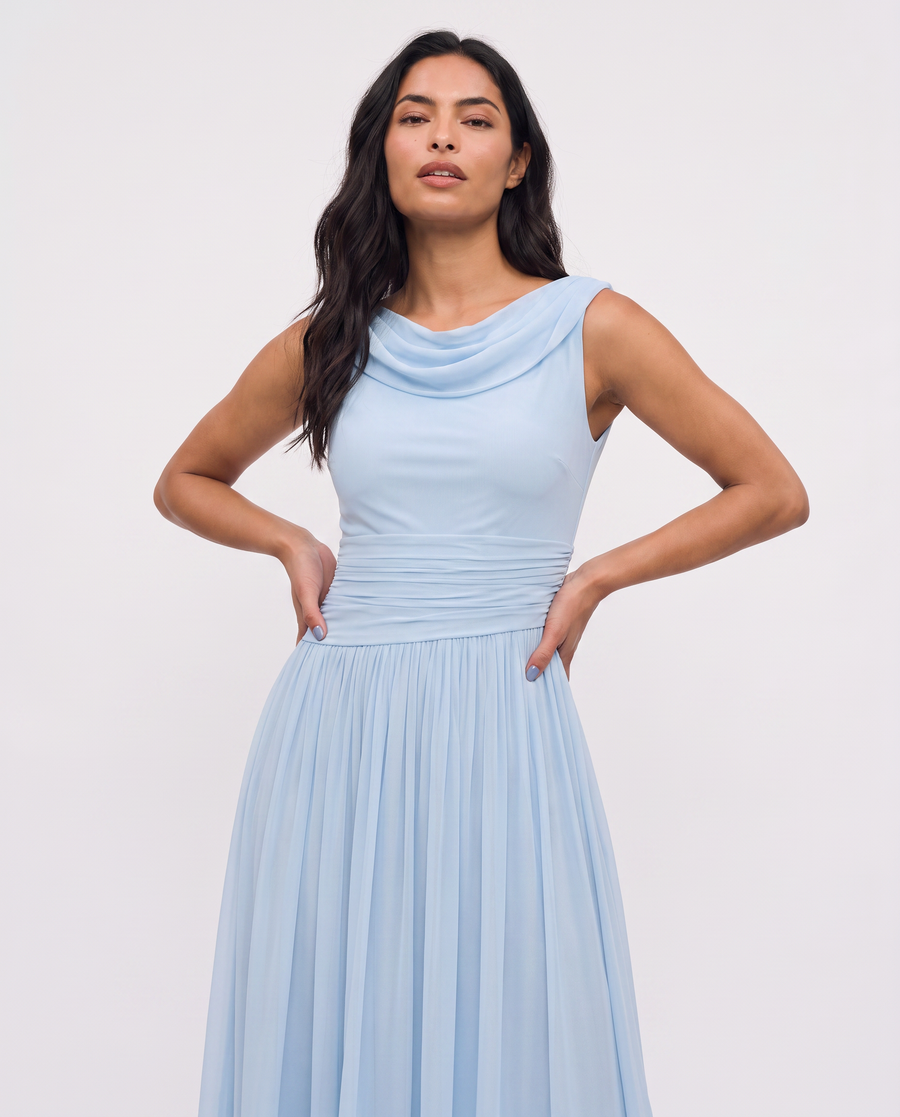 Virelle | Robe Midi Drapée