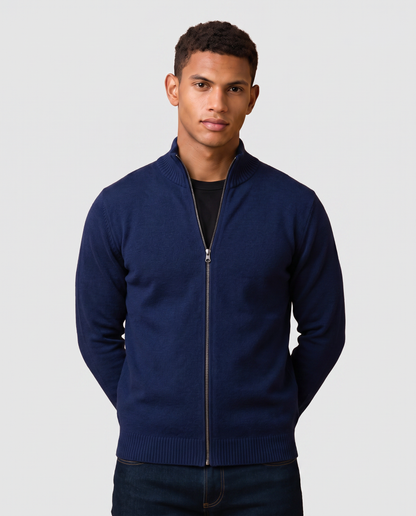 Virelle | Gilet Zippé Homme En Maille