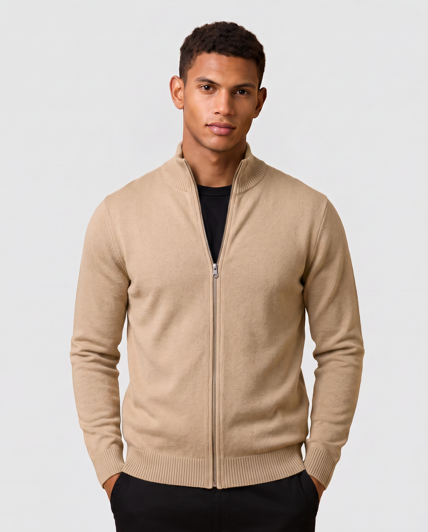 Virelle | Gilet Zippé Homme En Maille