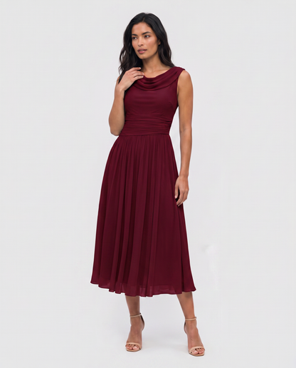 Virelle | Robe Midi Drapée