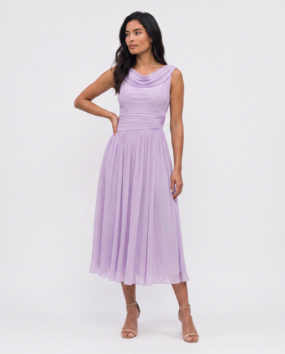 Virelle | Robe Midi Drapée