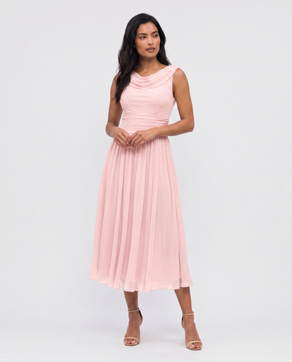 Virelle | Robe Midi Drapée
