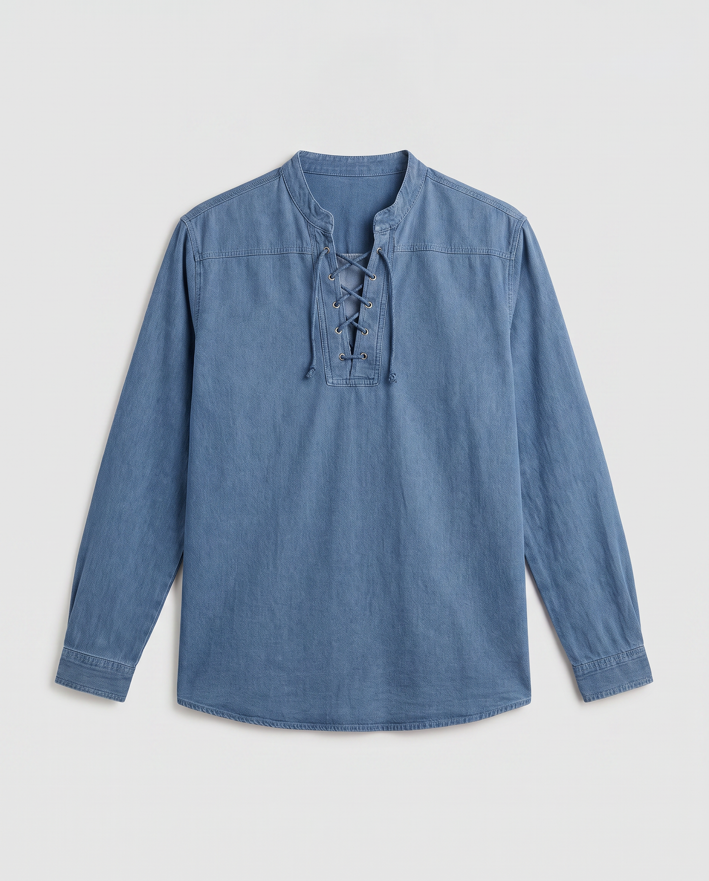 Virelle | Chemise Homme Col V À Lacets