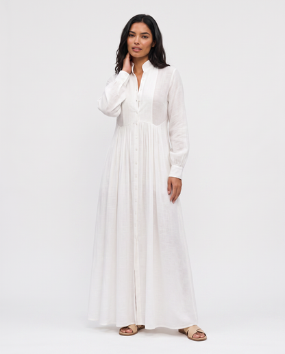 Virelle | Robe Longue Chemise Fluide