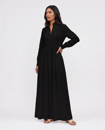 Virelle | Robe Longue Chemise Fluide