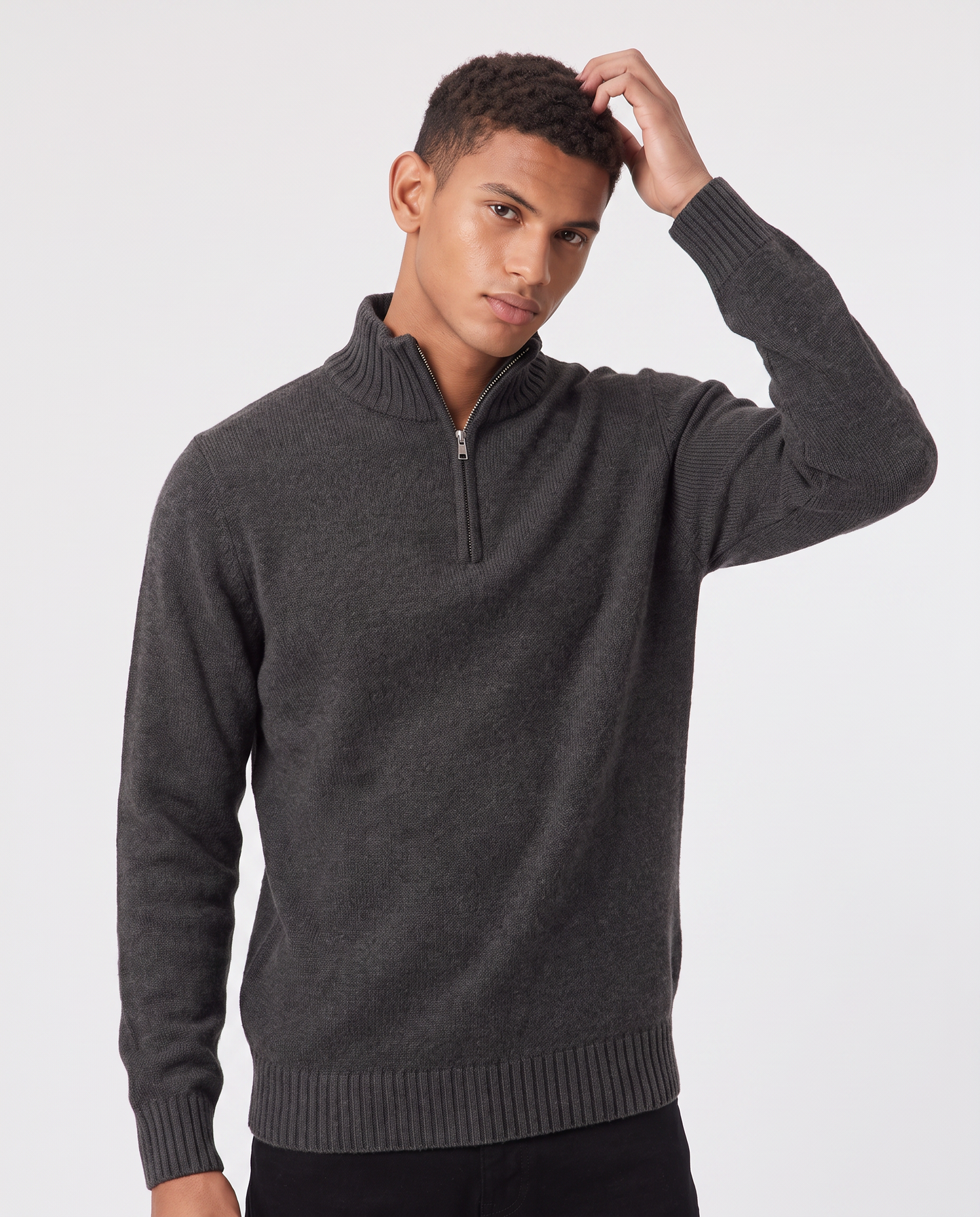Virelle | Pull Demi-Zip Homme En Maille