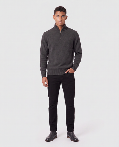 Virelle | Pull Demi-Zip Homme En Maille