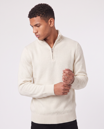 Virelle | Pull Demi-Zip Homme En Maille