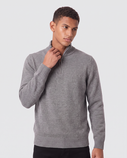 Virelle | Pull Demi-Zip Homme En Maille