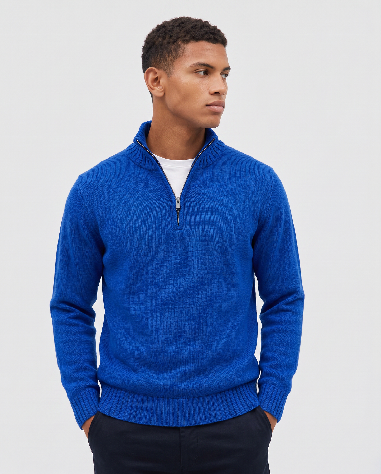 Virelle | Pull Demi-Zip Homme En Maille