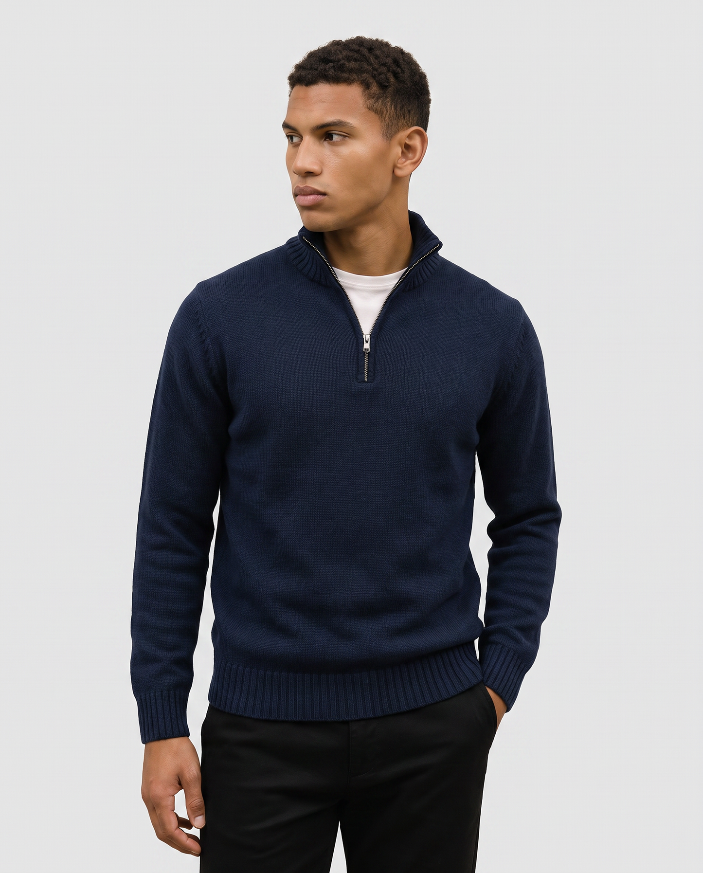 Virelle | Pull Demi-Zip Homme En Maille