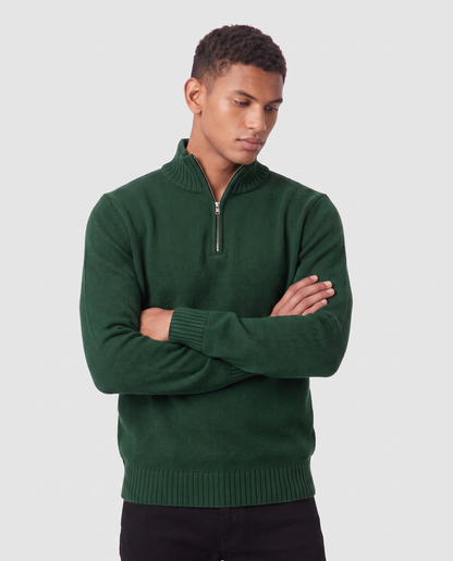 Virelle | Pull Demi-Zip Homme En Maille