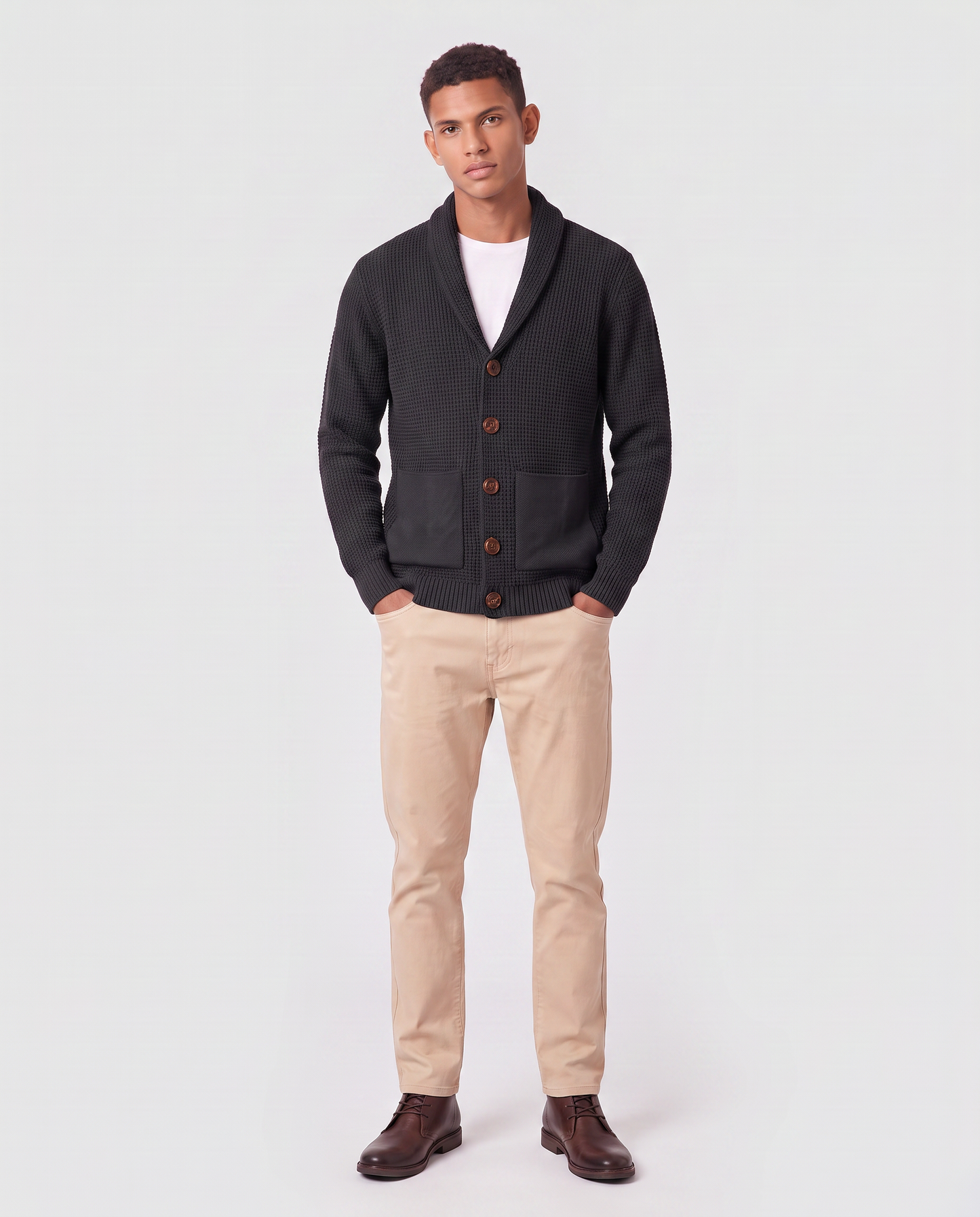 Virelle | Cardigan Homme Vintage En Maille