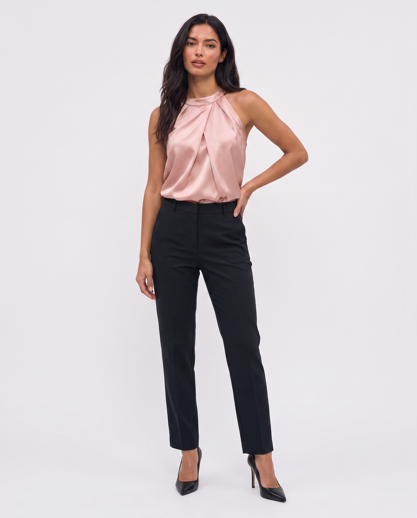 Virelle | Blouse Satin Col Halter