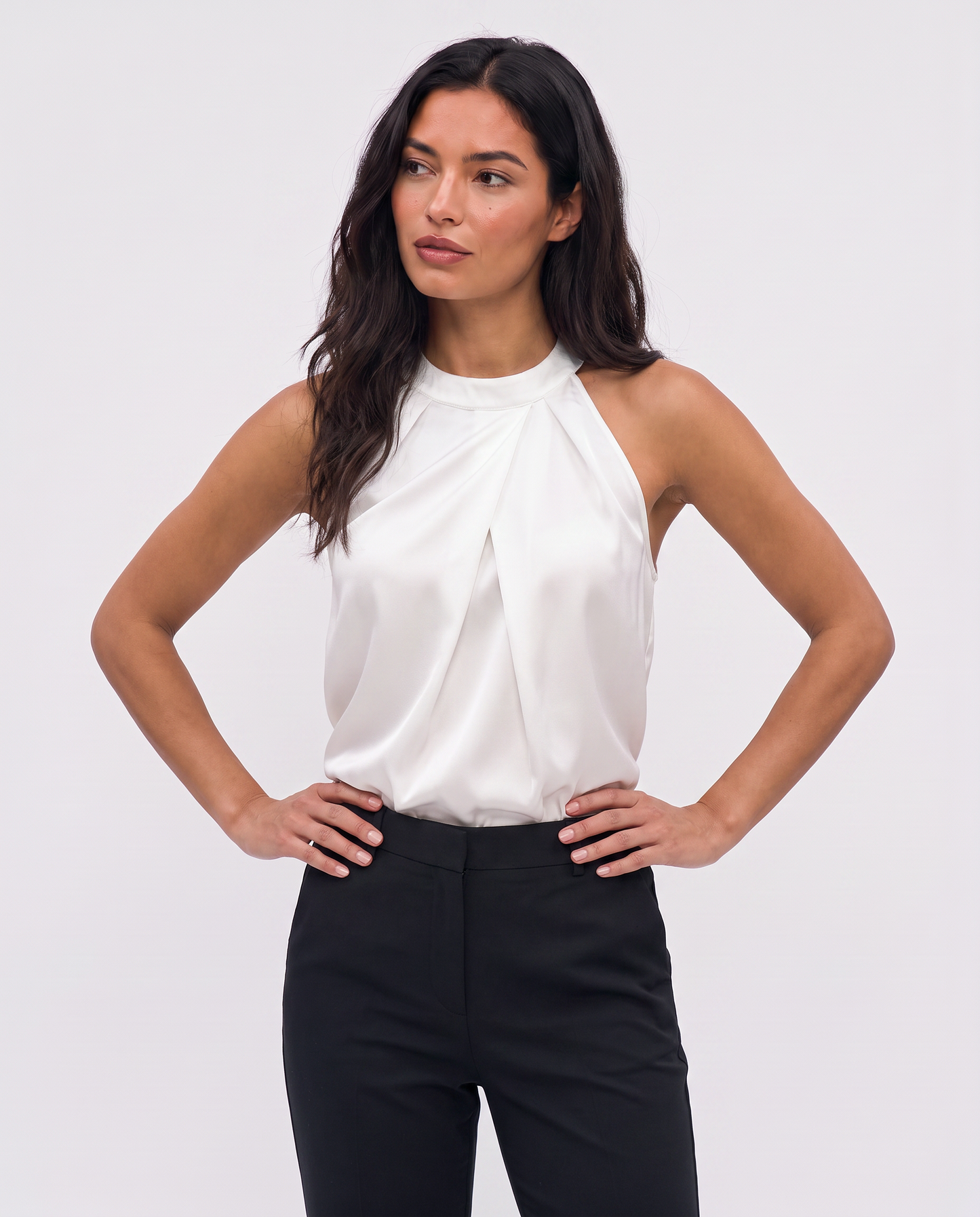 Virelle | Blouse Satin Col Halter