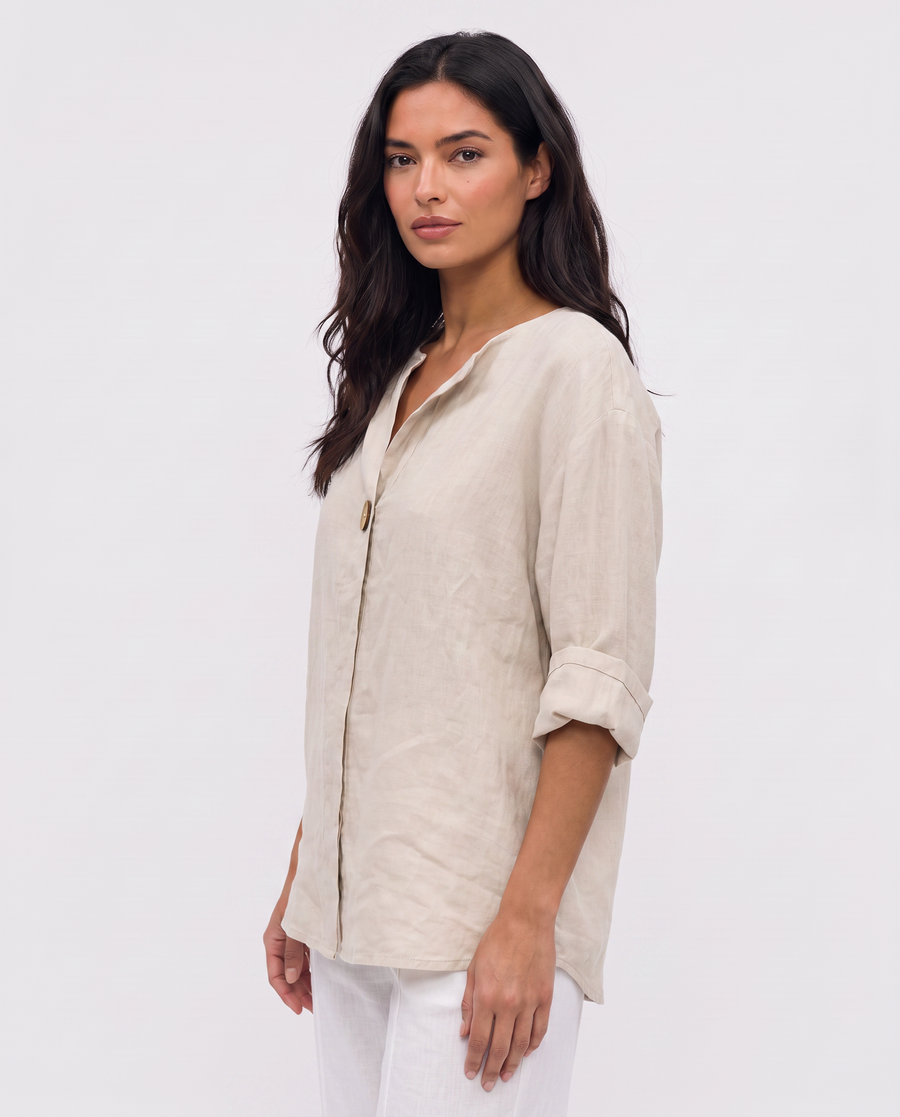 Virelle | Blouse En Lin Col V
