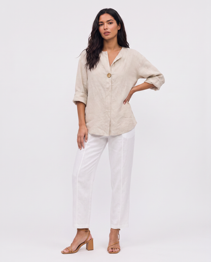 Virelle | Blouse En Lin Col V