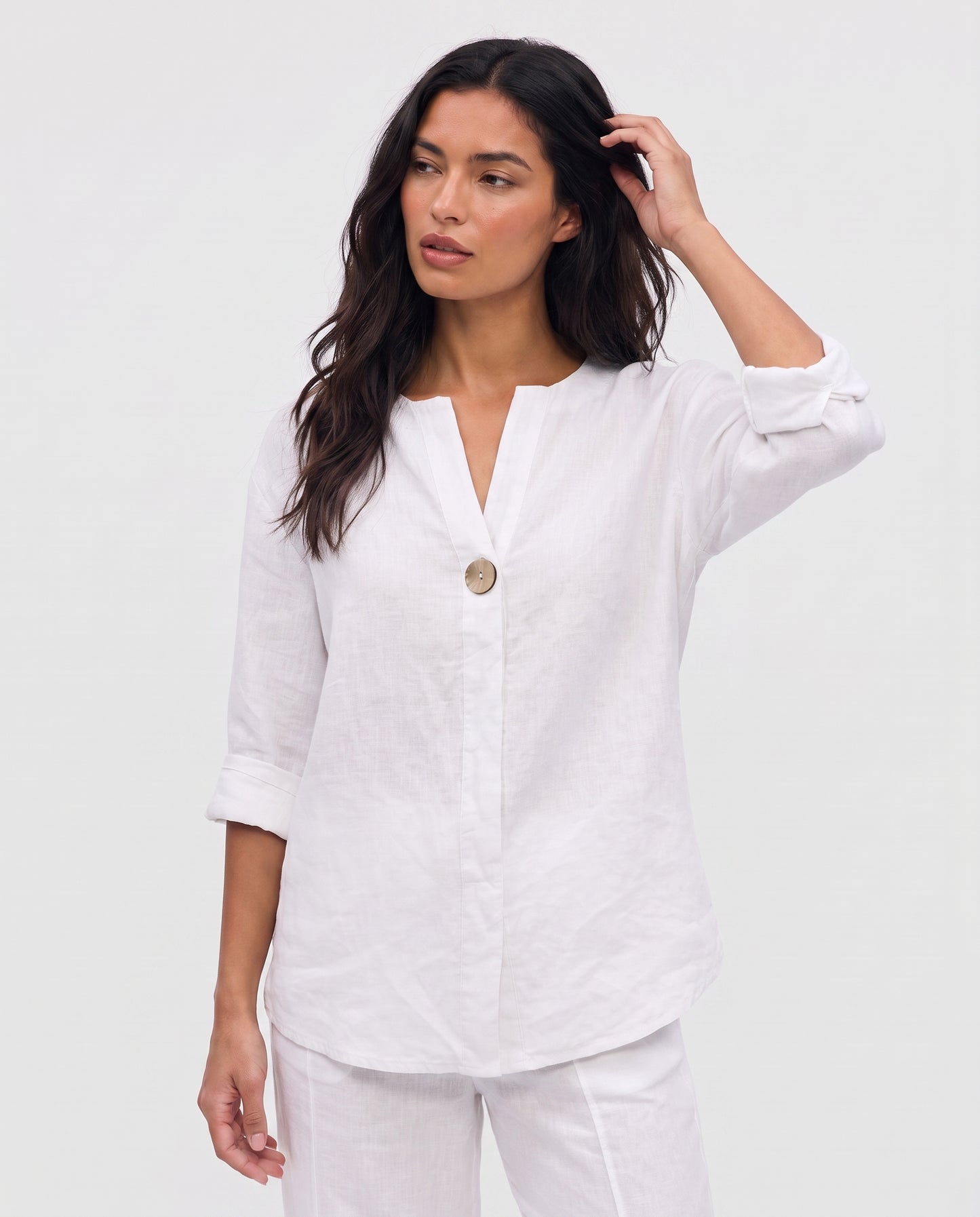 Virelle | Blouse En Lin Col V