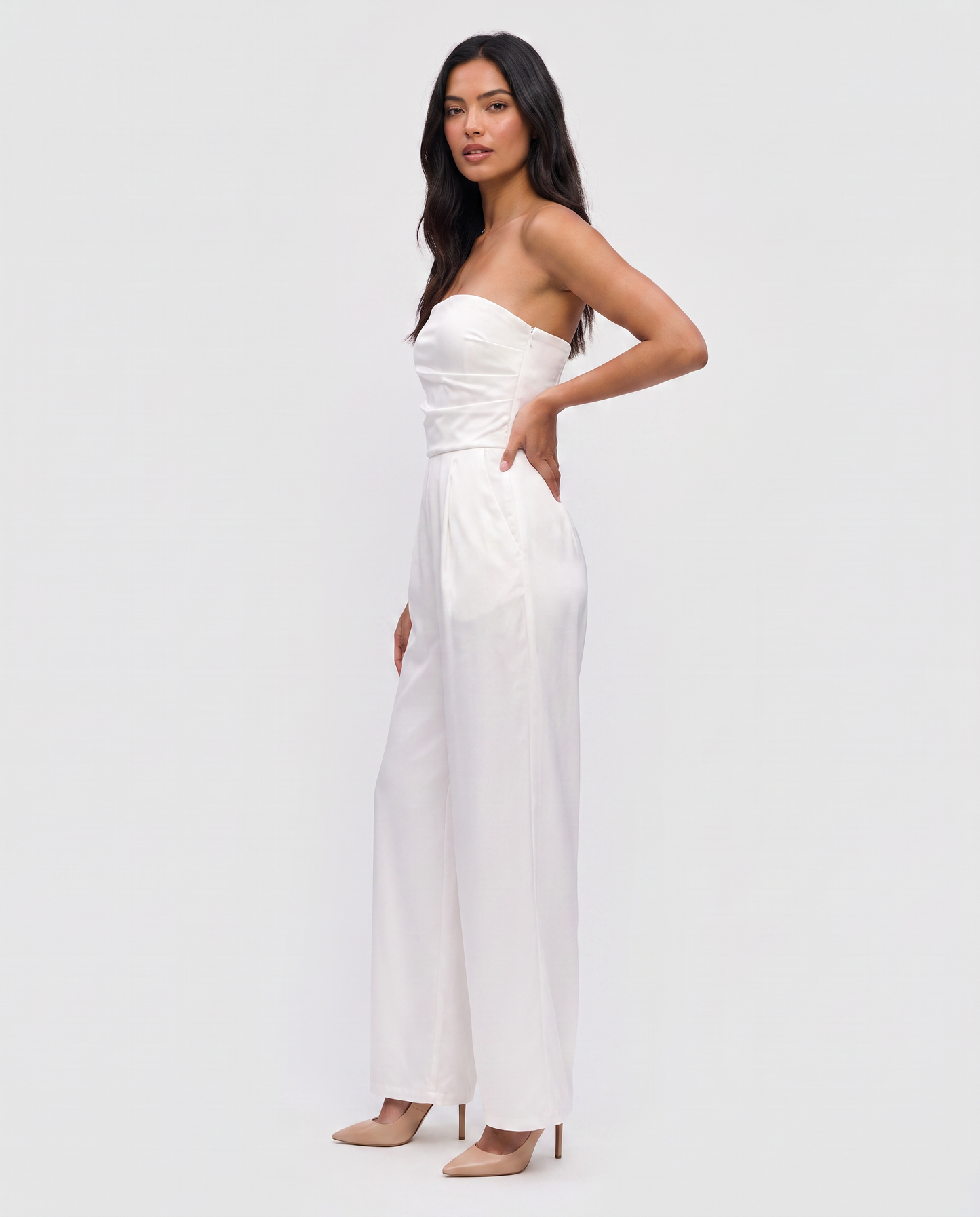Virelle | Combinaison Satinée Bustier