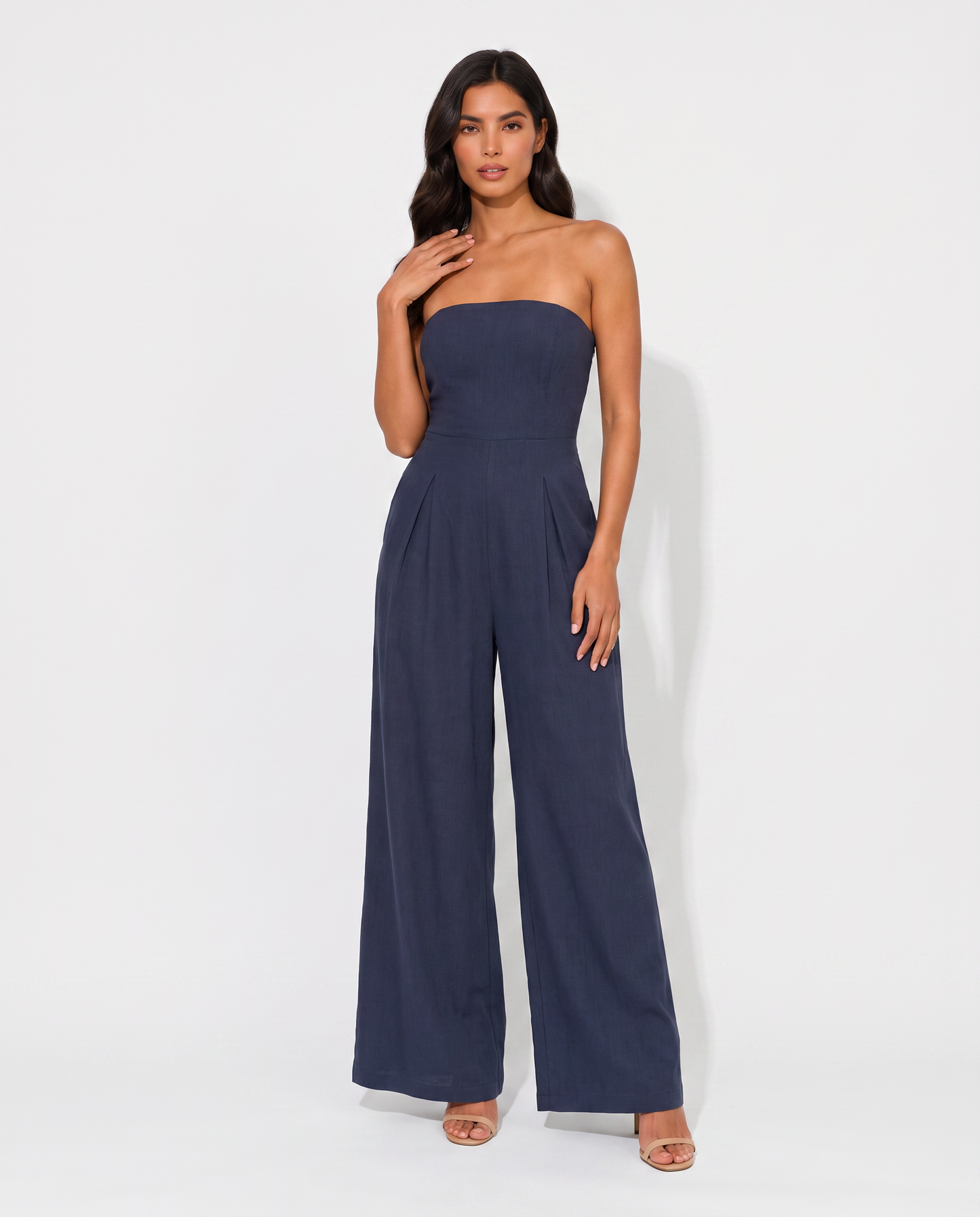 Virelle | Combinaison Bandeau À Jambes Larges