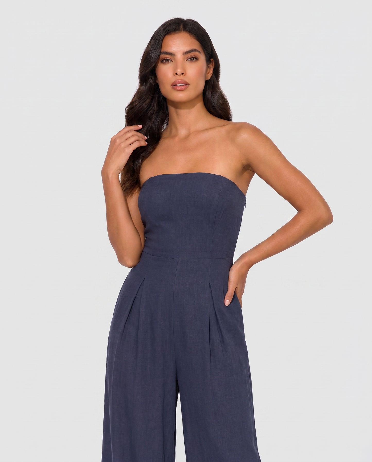 Virelle | Combinaison Bandeau À Jambes Larges